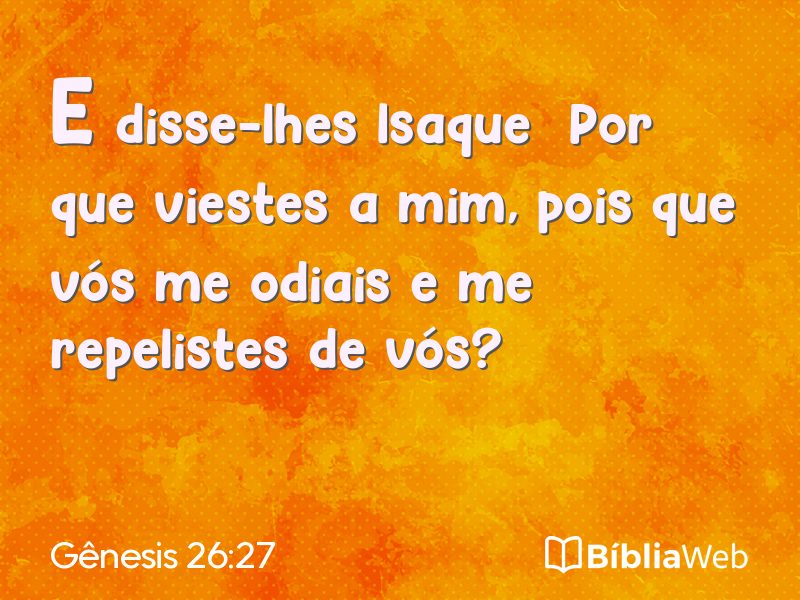 Gênesis 26:27 em imagem para compartilhar