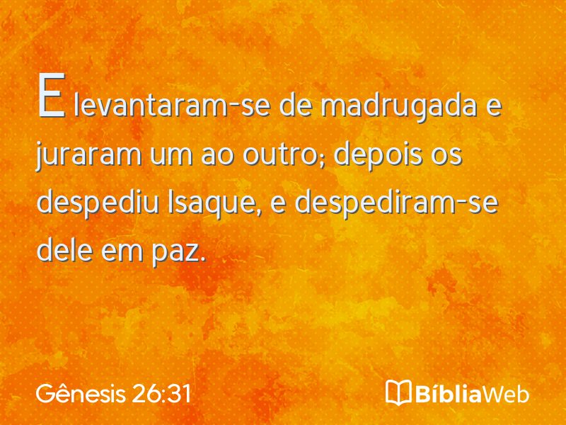 Gênesis 26:31 em imagem para compartilhar