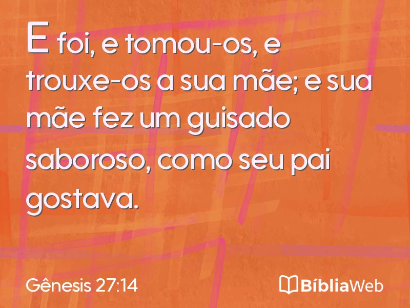 Gênesis 27:14 em imagem para compartilhar