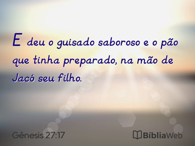 Gênesis 27:17 em imagem para compartilhar