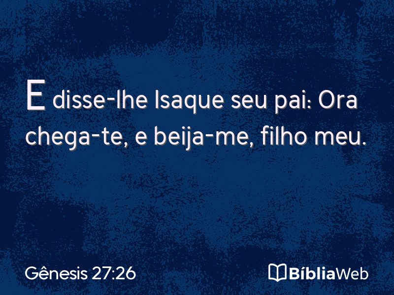 Gênesis 27:26 em imagem para compartilhar