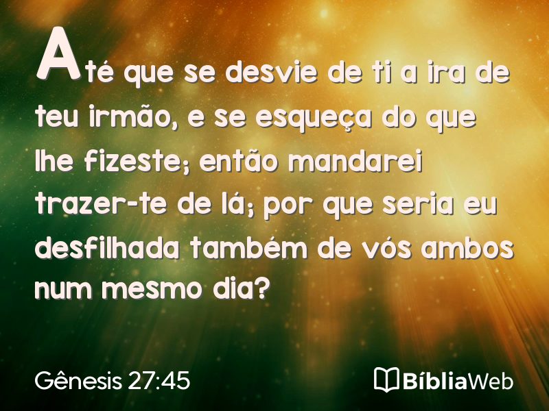 Gênesis 27:45 em imagem para compartilhar