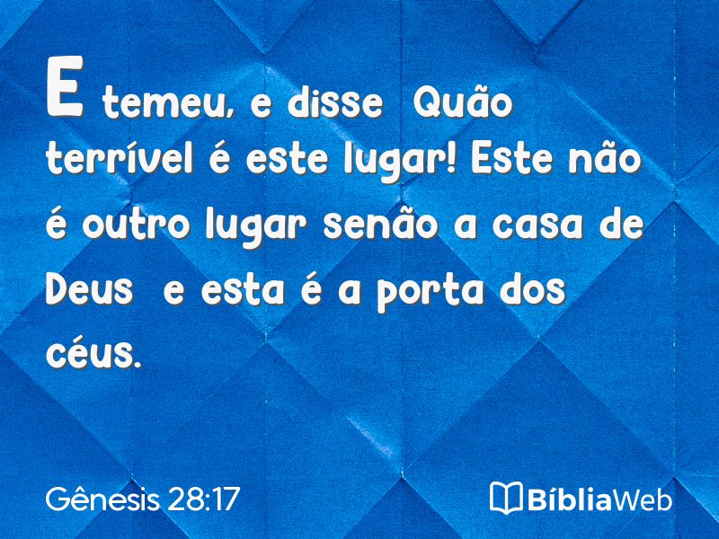 Gênesis 28:17 em imagem para compartilhar