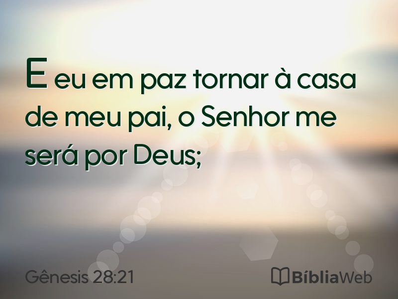 Gênesis 28:21 em imagem para compartilhar
