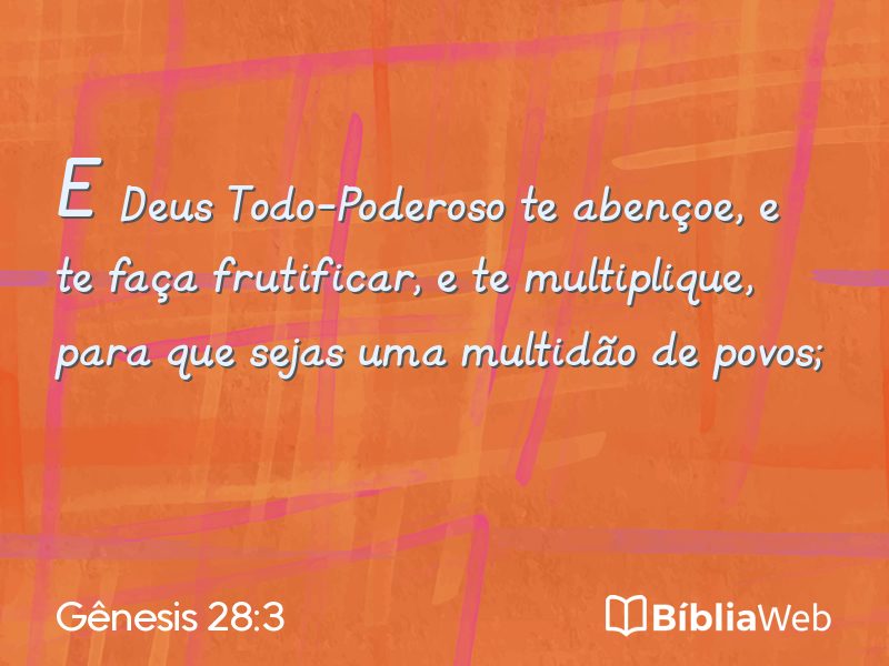 Gênesis 28:3 em imagem para compartilhar