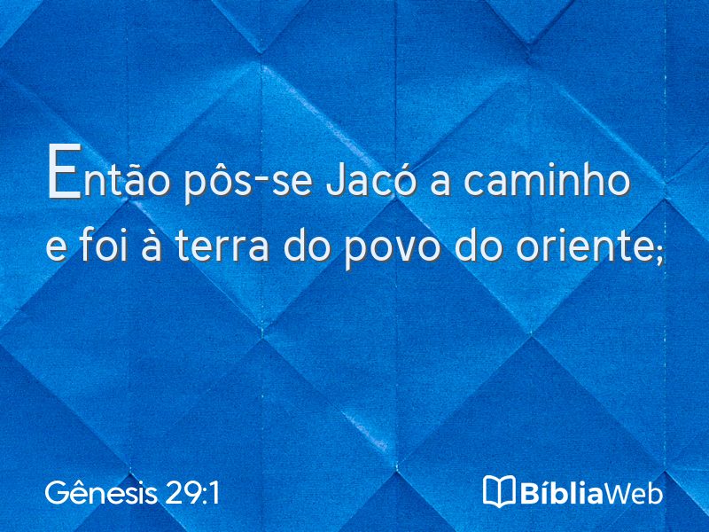 Gênesis 29:1 em imagem para compartilhar