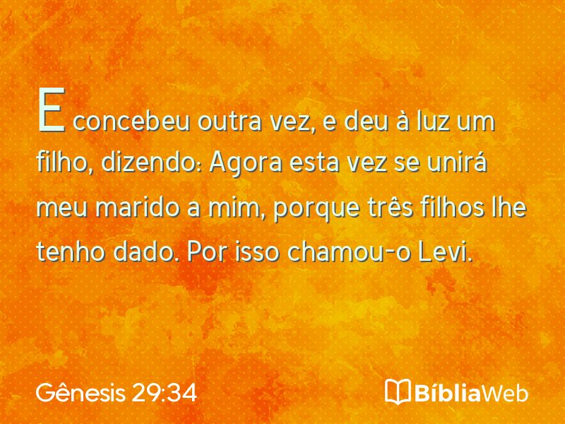 Gênesis 29:34 em imagem para compartilhar