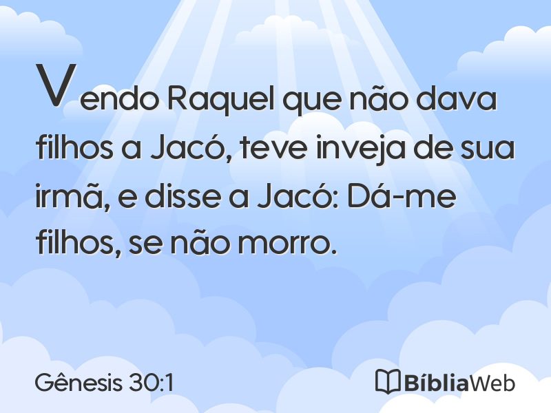 Gênesis 30:1 em imagem para compartilhar