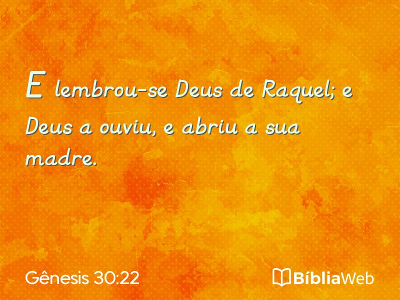 Gênesis 30:22 em imagem para compartilhar