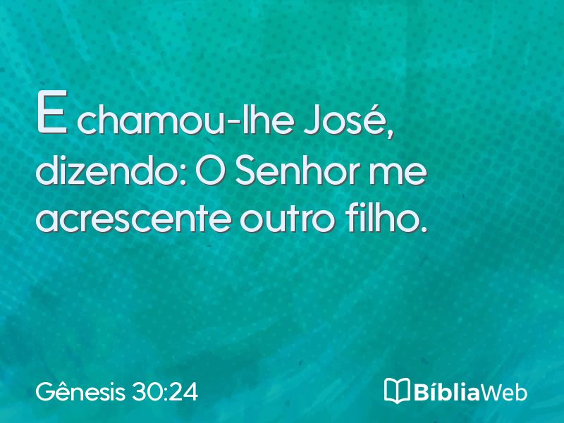 Gênesis 30:24 em imagem para compartilhar