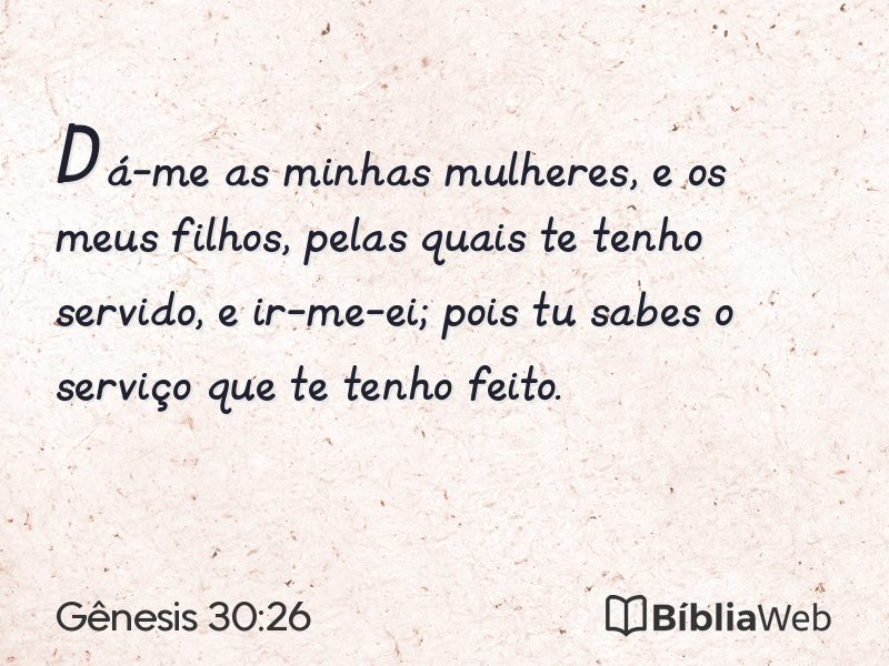 Gênesis 30:26 em imagem para compartilhar