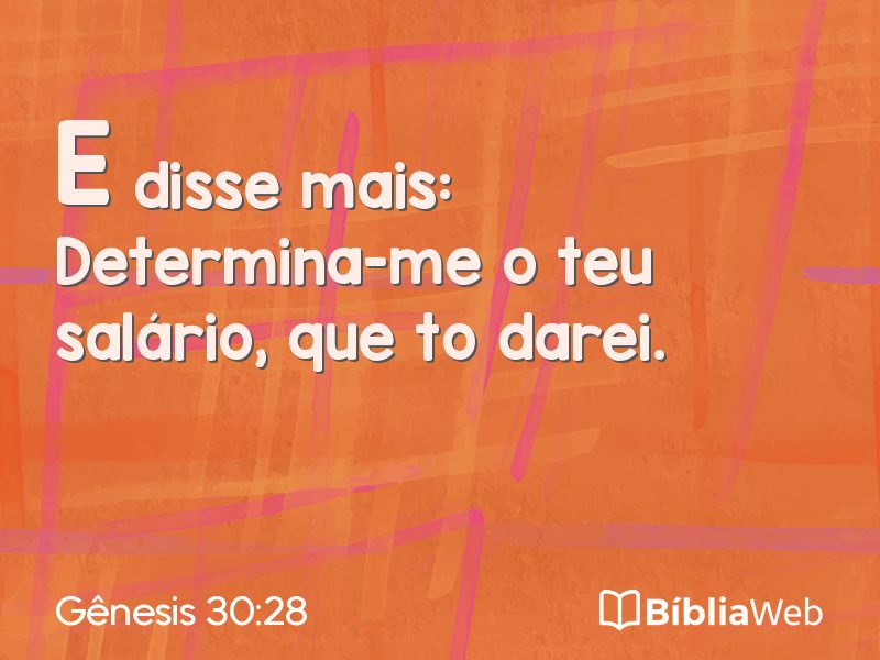 Gênesis 30:28 em imagem para compartilhar