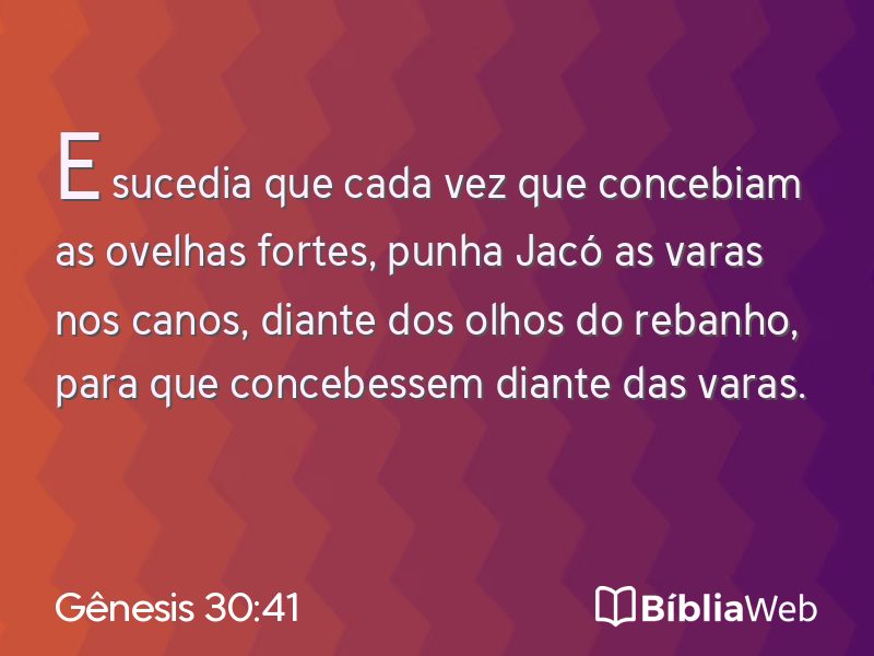Gênesis 30:41 em imagem para compartilhar