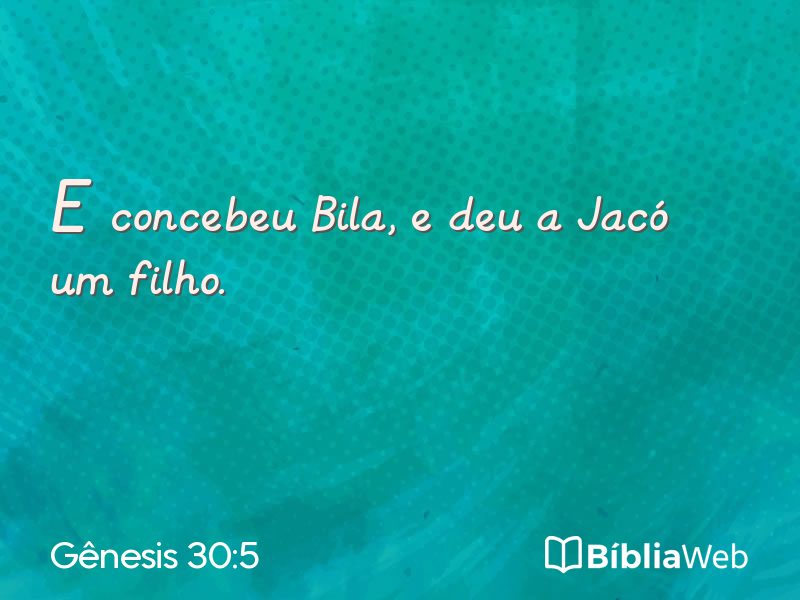 Gênesis 30:5 em imagem para compartilhar