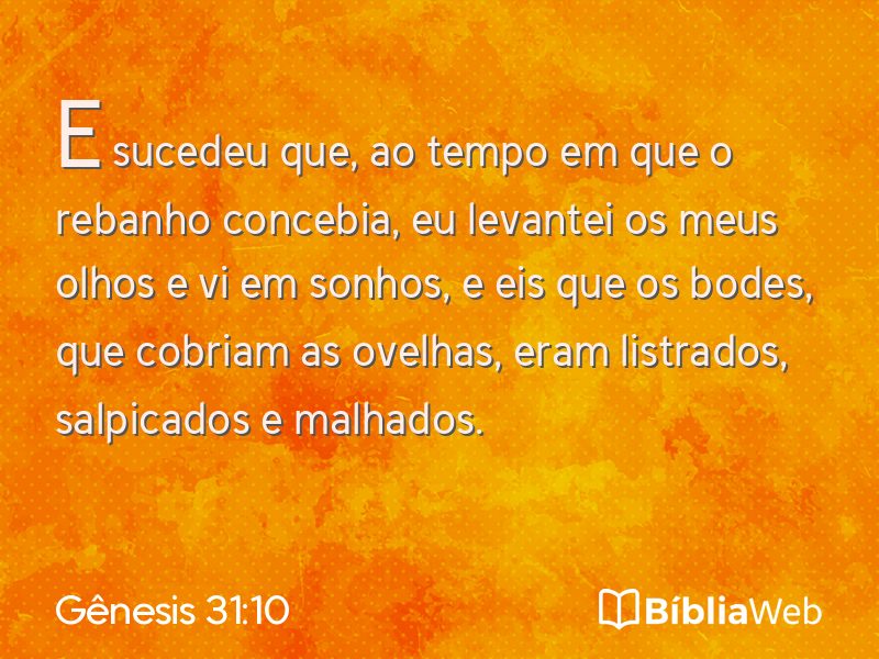 Gênesis 31:10 em imagem para compartilhar