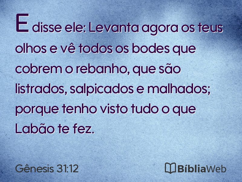 Gênesis 31:12 em imagem para compartilhar