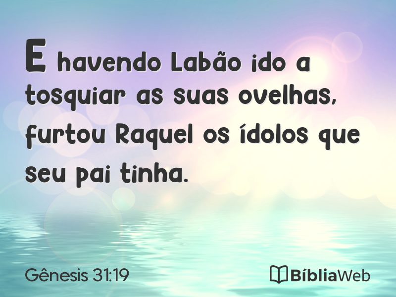 Gênesis 31:19 em imagem para compartilhar