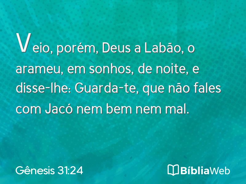 Gênesis 31:24 em imagem para compartilhar