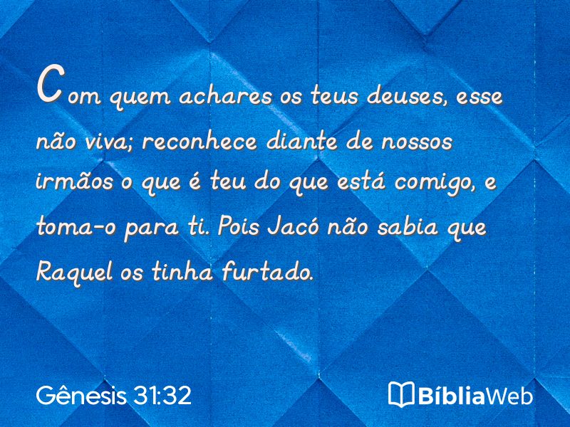 Gênesis 31:32 em imagem para compartilhar