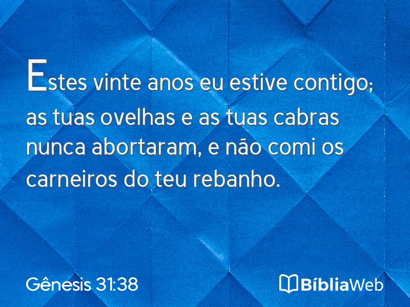 Gênesis 31:38 em imagem para compartilhar
