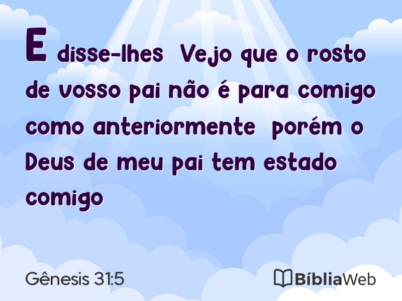 Gênesis 31:5 em imagem para compartilhar