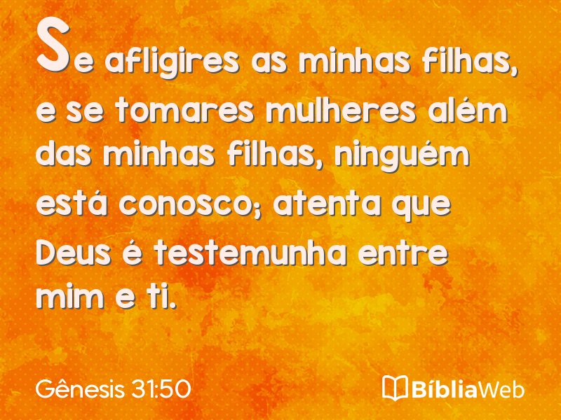 Gênesis 31:50 em imagem para compartilhar