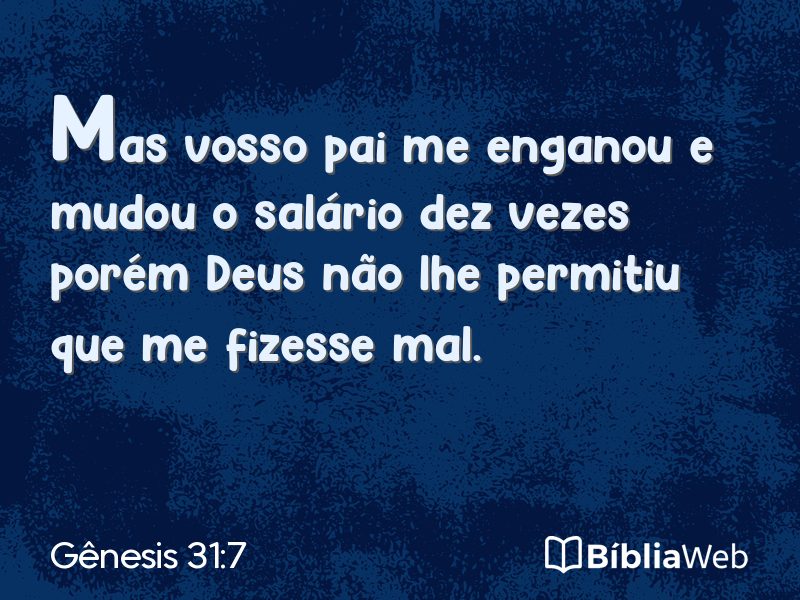 Gênesis 31:7 em imagem para compartilhar