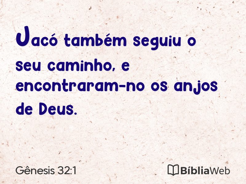 Gênesis 32:1 em imagem para compartilhar