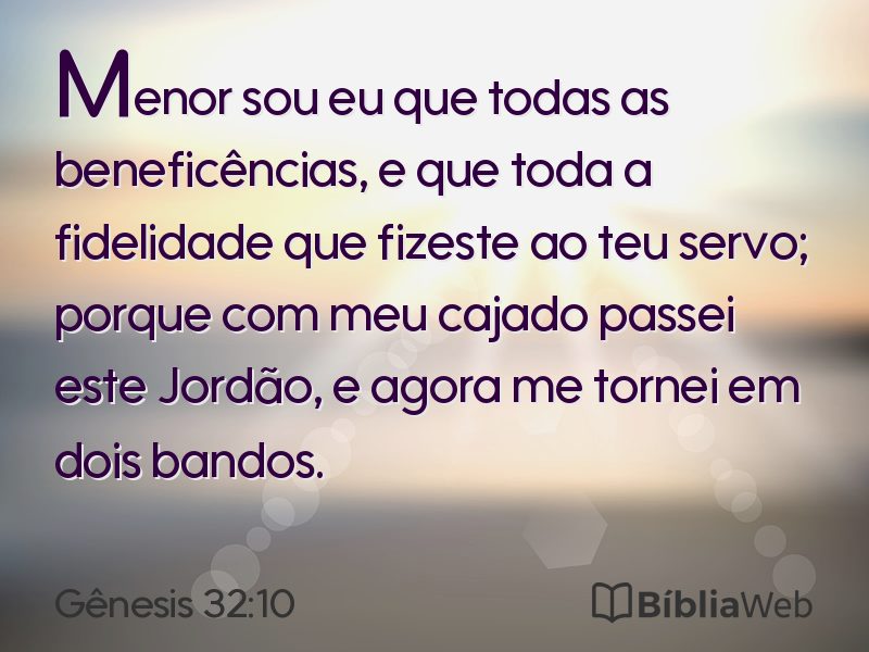 Gênesis 32:10 em imagem para compartilhar