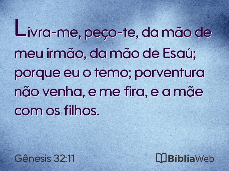 Gênesis 32:11 em imagem para compartilhar