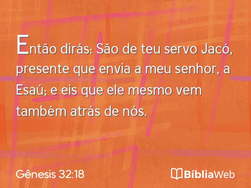 Gênesis 32:18 em imagem para compartilhar