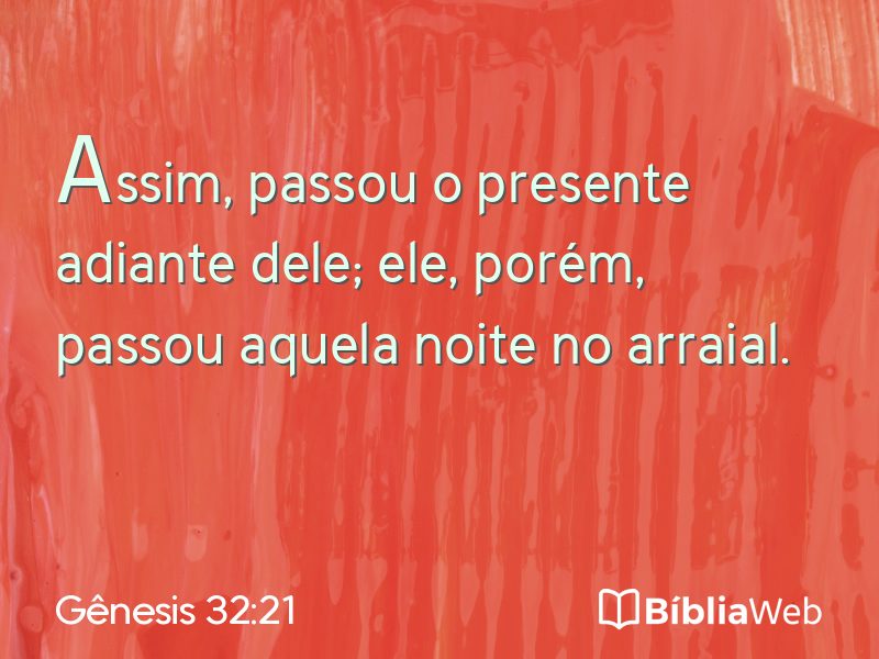 Gênesis 32:21 em imagem para compartilhar