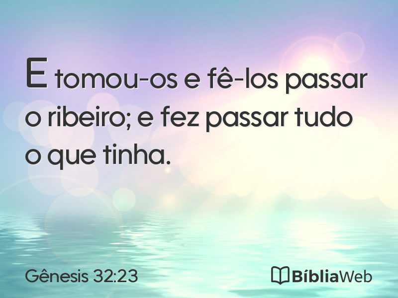 Gênesis 32:23 em imagem para compartilhar