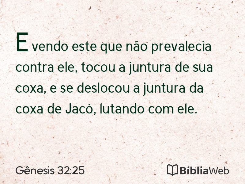 Gênesis 32:25 em imagem para compartilhar