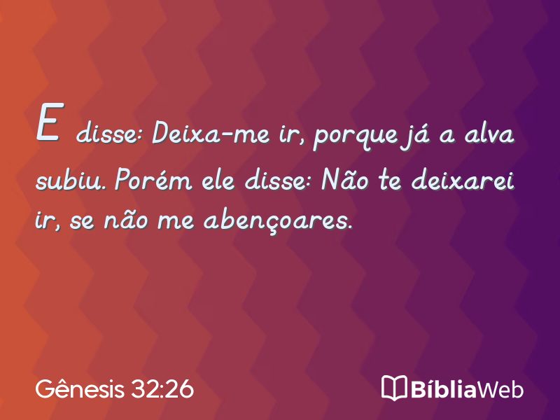 Gênesis 32:26 em imagem para compartilhar