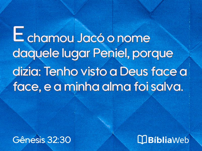 Gênesis 32:30 em imagem para compartilhar