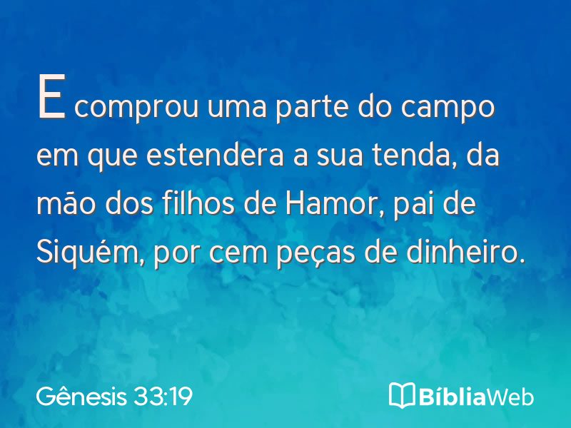 Gênesis 33:19 em imagem para compartilhar
