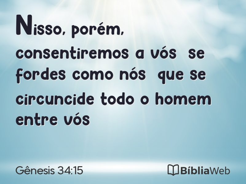 Gênesis 34:15 em imagem para compartilhar