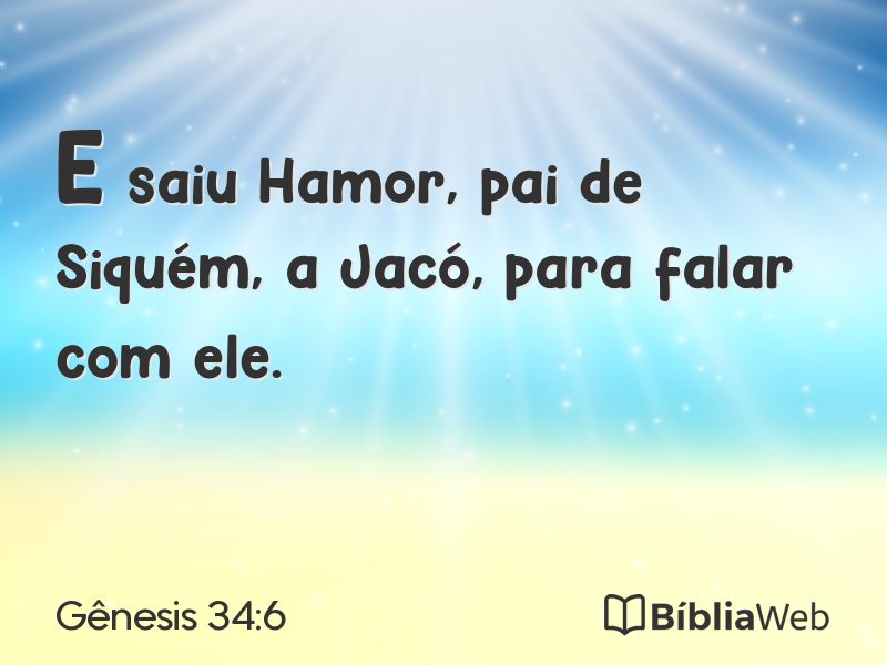 Gênesis 34:6 em imagem para compartilhar