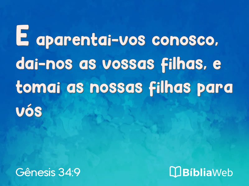 Gênesis 34:9 em imagem para compartilhar