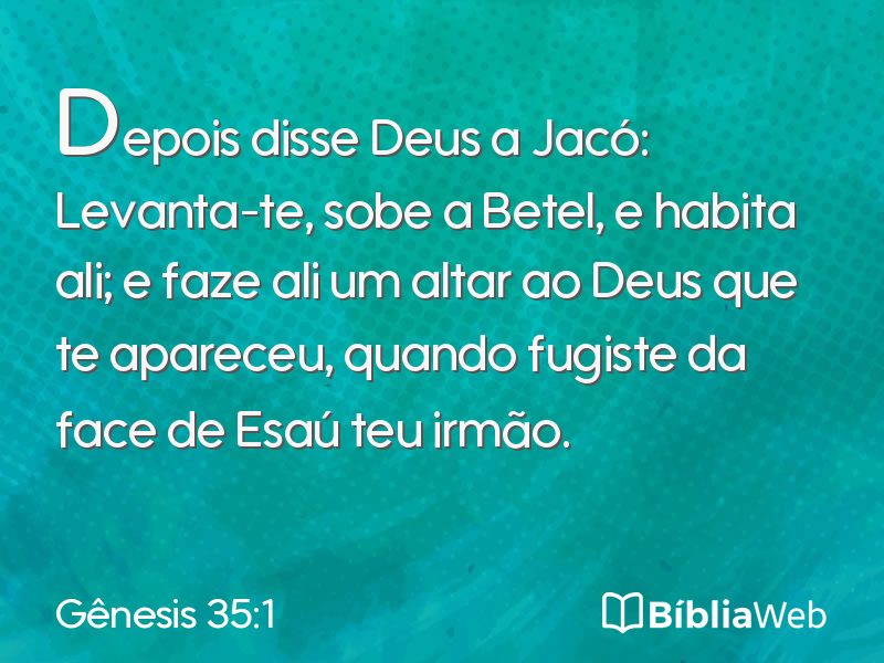 Gênesis 35:1 em imagem para compartilhar