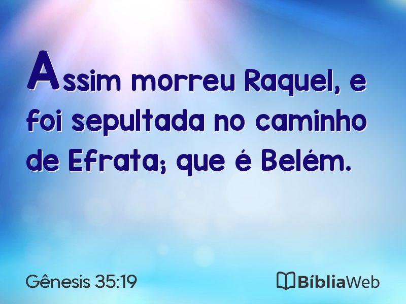 Gênesis 35:19 em imagem para compartilhar