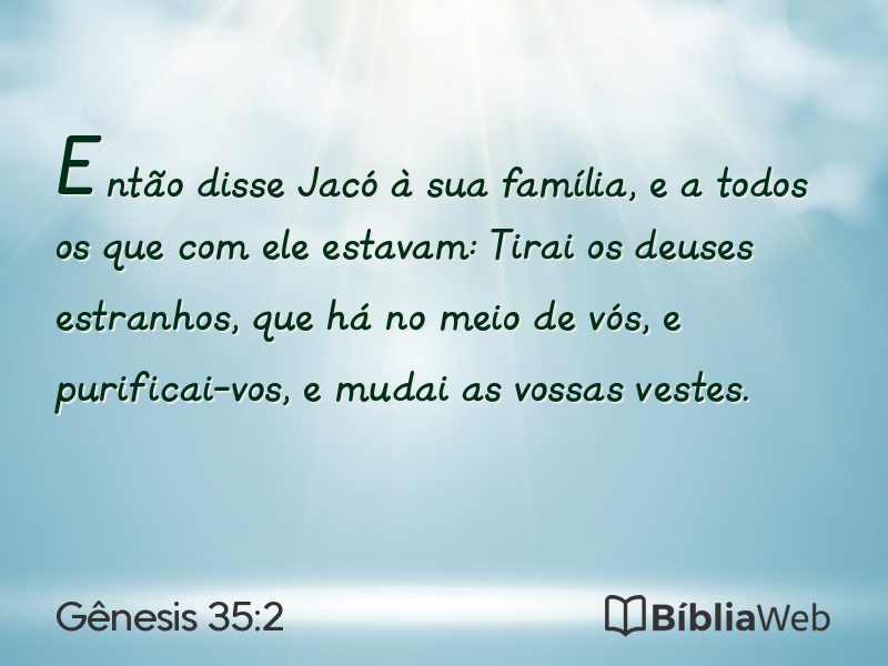 Gênesis 35:2 em imagem para compartilhar