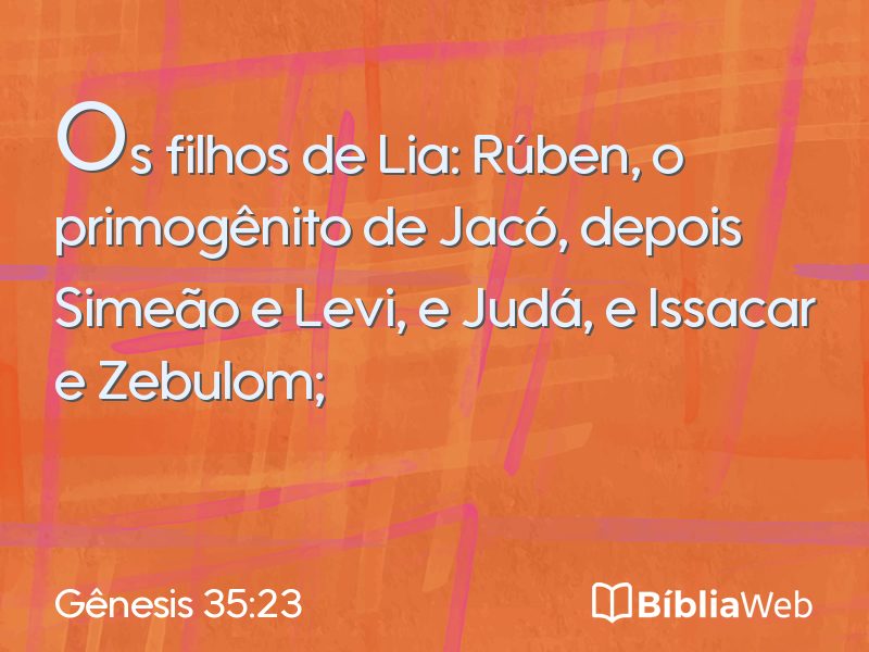 Gênesis 35:23 em imagem para compartilhar