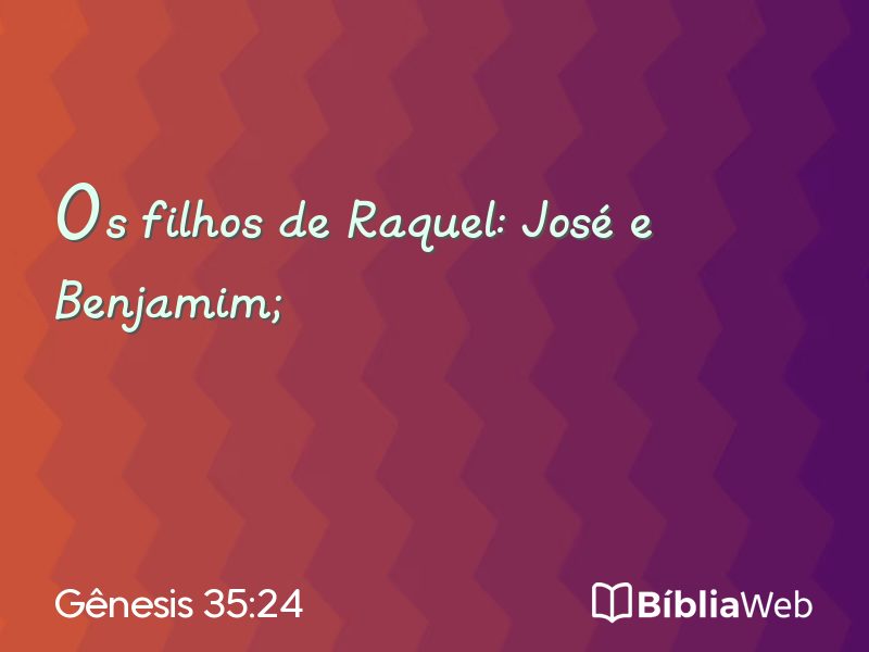 Gênesis 35:24 em imagem para compartilhar