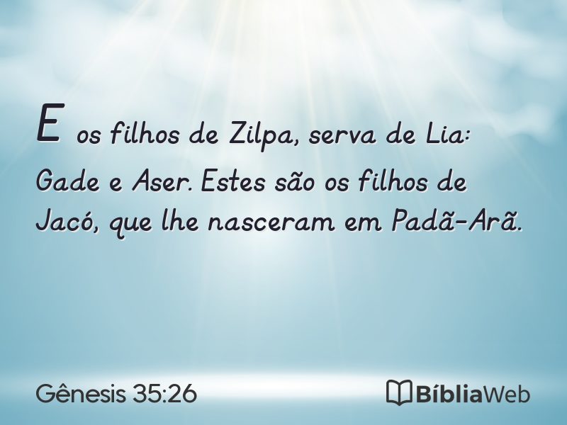 Gênesis 35:26 em imagem para compartilhar