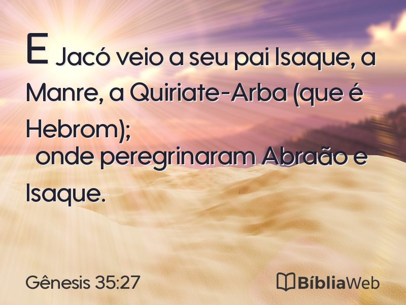 Gênesis 35:27 em imagem para compartilhar