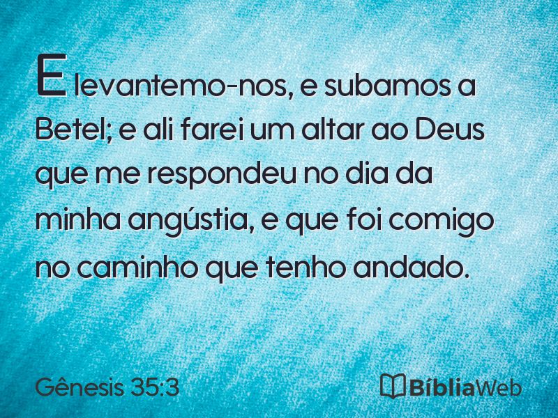 Gênesis 35:3 em imagem para compartilhar