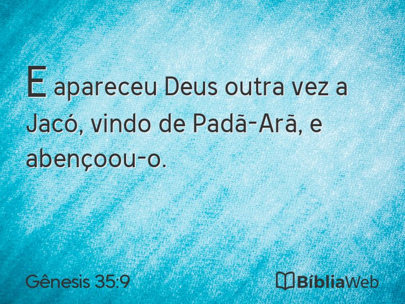 Gênesis 35:9 em imagem para compartilhar