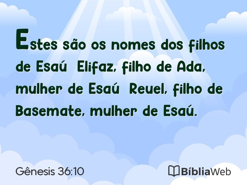 Gênesis 36:10 em imagem para compartilhar